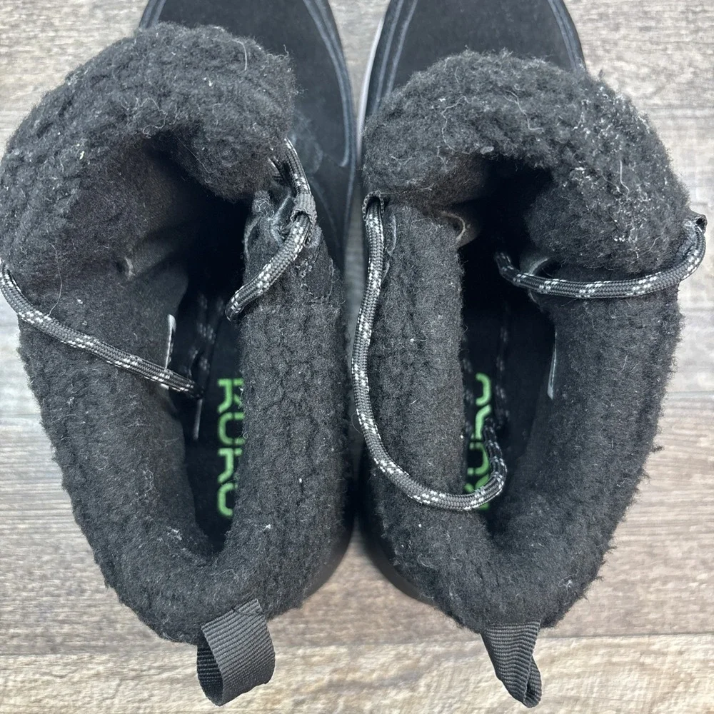 KURU Atom Lumi Women's 10 Boots Black White Outdoor Waterproof Winter Shoes